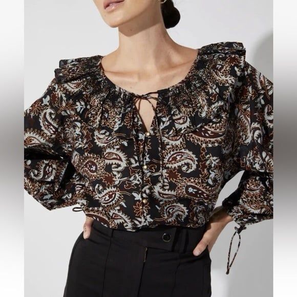 Cleobella Jillian Blouse in Avalon Floral Print Size Small - Picture 1 of 6